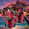 MLB Boston Red Sox Flower Tropical Aloha Hawaiian Button Down Shirt