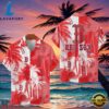 MLB Boston Red Sox Tropical Palm Trees Aloha Hawaiian Shirt