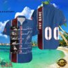 MLB Bravesaholic Custom Name And Number Hawaiian Shirt