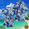 MLB Cerulean Botanical Texas Rangers Hawaiian Shirt