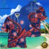 MLB Chicago Cubs All-Star Hawaiian Shirt - Patriotic Floral Stripes