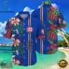 MLB Chicago Cubs Botanical Pitch Hawaiian Shirt - Vibrant Flora And Stripes
