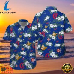 MLB Chicago Cubs Playful Monkey Aloha Hawaiian Shirt