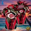 MLB Cincinnati Reds Night Tropics Aloha Shirt Cincinnati Midnight Palm