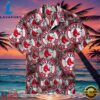 MLB Classic Red Sox Circle Logo Print Hawaiian Shirt