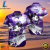 MLB Colorado Rockies Aloha Shirt Featuring Mickey Mouse Riding Waves
