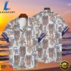 MLB Colorado Rockies Beige Tribal Pattern Aloha Shirt