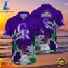 MLB Majestic Purple Foliage - Colorado Rockies Tropical Aloha Shirt