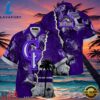 MLB Purple Palm Silhouette Colorado Rockies Hot Summer Hawaiian Shirt