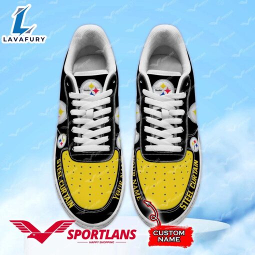 Pittsburgh Steelers Team NFL Air Force 1 Shoes For Men And Women V2