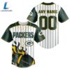 Green Bay Packers NFL 3D Personalized Baseball Jersey Shirt For Fans