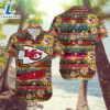Kansas City Chiefs Colorful Flower Palm Leaf Hawaiian Shirt