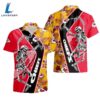 Kansas City Chiefs Dancing Skull Hawaii Shirt and Shorts Summer