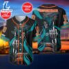 Miami Dolphins NFL 3D Personalized Baseball Jersey For Fans 2 Miami Dolphins NFL 3D Personalized Baseball Jersey