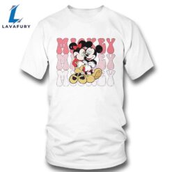 Mickey And Minnie Valentines Day Disney Couple Shirt Ladies Tee 1