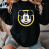 Mickey Face In Yellow Circle Shirt Hoodie