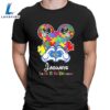 Mickey Mouse Love Jacksonville Jaguars Autism Its Ok To Be Different T-shirt 2 Mickey Mouse Love Jacksonville Jaguars Autism Its Ok To Be Different T-shirt