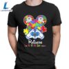 Mickey Mouse Love Las Vegas Raiders Autism Its Ok To Be Different T-shirt