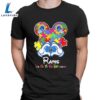 Mickey Mouse Love Los Angeles Rams Autism Its Ok To Be Different T-shirt 3 Mickey Mouse Love Los Angeles Rams Autism Its Ok To Be Different T-shirt