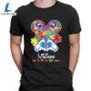 Mickey Mouse Love Minnesota Vikings Autism Its Ok To Be Different T-shirt