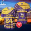 Minnesota Vikings 3D NFL Personalized Baseball Jerse Shirt For Fans