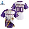 Minnesota Vikings NFL 3D Personalized Baseball Jersey Shirt For Fans