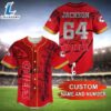 NFL Name And Number Kansas City Chiefs Personalized Baseball Jersey For Fans 2 NFL Name And Number Kansas City Chiefs Personalized Baseball Jersey