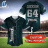 NFL Name And Number Philadelphia Eagles Personalized Baseball Jersey For Fans 3 NFL Name And Number Philadelphia Eagles Personalized Baseball Jersey