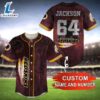 NFL Name And Number Washington Redskins Personalized Baseball Jersey For Fans 2 NFL Name And Number Washington Redskins Personalized Baseball Jersey