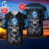 NFL Skull Detroit Lions Personalized Baseball Jersey For Fans 3 NFL Skull Detroit Lions Personalized Baseball Jersey