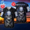 NFL Skull Indianapolis Colts Personalized Baseball Jersey