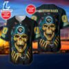 NFL Skull Jacksonville Jaguars Personalized Baseball Jersey For Fans 2 NFL Skull Jacksonville Jaguars Personalized Baseball Jersey