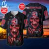 NFL Skull New England Patriots Personalized Baseball Jersey For Fans 3 NFL Skull New England Patriots Personalized Baseball Jersey
