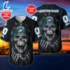 NFL Skull Philadelphia Eagles Personalized Baseball Jersey