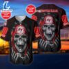 NFL Skull Tampa Bay Buccaneers Personalized Baseball Jersey Shirt For Fans