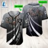 Personalized Las Vegas Raiders 3D Baseball Jersey Nfl Baseball Jersey Mascot Shirt For Fans