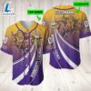 Personalized Minnesota Vikings 3D Baseball Jersey Nfl Baseball Jersey Mascot Shirt For Fans