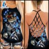 Pride King Couple Skull Criss-cross Tank Top