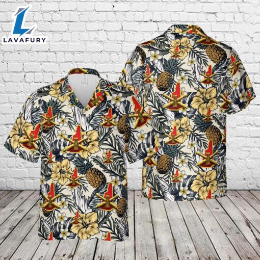 US Army 197th Field Artillery Brigade Hawaiian Shirt  For Dad