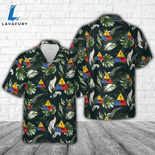 US Army Armor Forces WW2 1st Armored Corps Hawaiian Shirt  For Dad