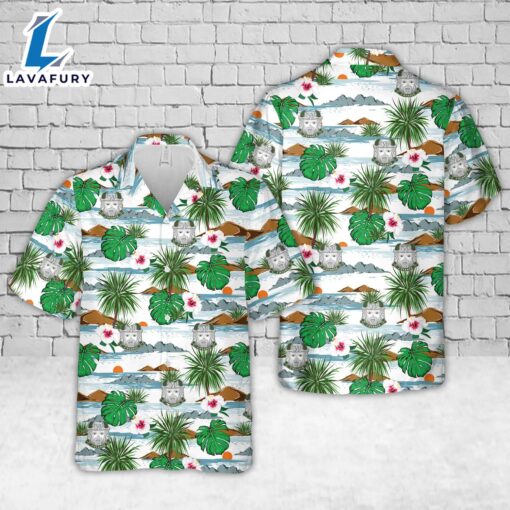 US Army Armored Division Unit Crest World War II Hawaiian Shirt  For Dad