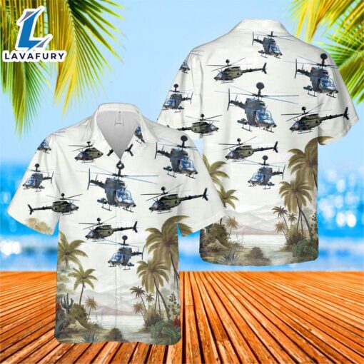 US Army Bell OH-58 Kiowa Hawaiian Shirt 3  For Dad