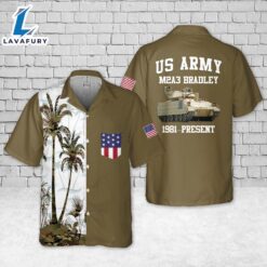 For Dad US Army M2A3 Bradley Pocket Hawaiian Shirt