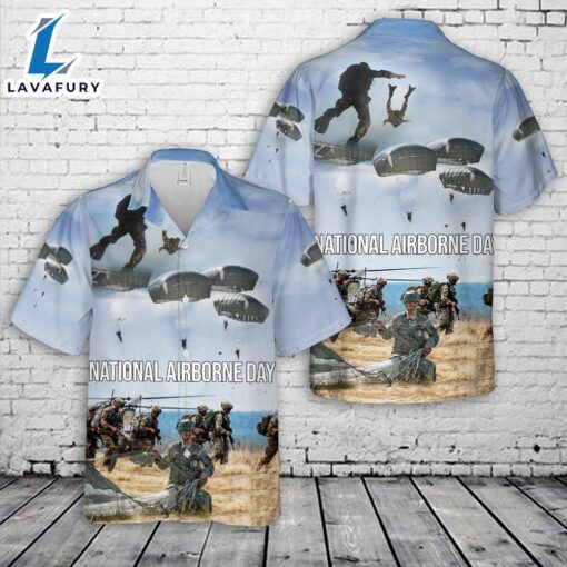 For Dad US Army National Airborne Day 2024 Hawaiian Shirt