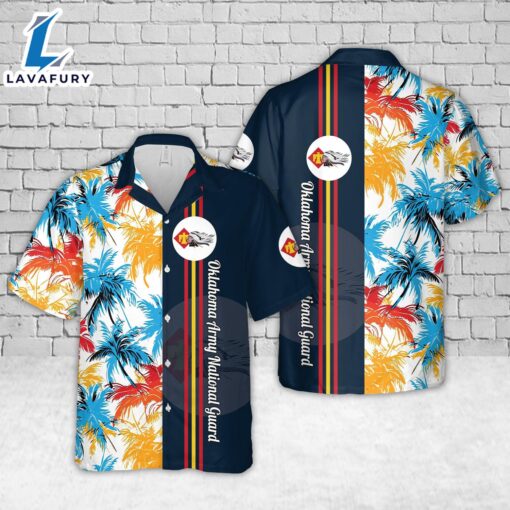For Dad US Army Oklahoma Army National Guard Hawaiian Shirt