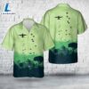 For Dad US Army Paratroopers C-130 Hercules aircraft during Exercise SOLID SHIELD 87 Hawaiian Shirt 2 US Army Paratroopers C-130 Hercules aircraft during Exercise SOLID SHIELD 87 Hawaiian Shirt