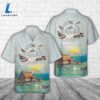 US Navy Attack Squadron 215 Barn Owls A-7B Corsair IIs Hawaiian Shirt 2 US Navy Attack Squadron 215 Barn Owls A-7B Corsair IIs Hawaiian Shirt