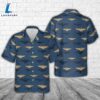 US Navy Aviator Insignia Silhouette Hawaiian Shirt