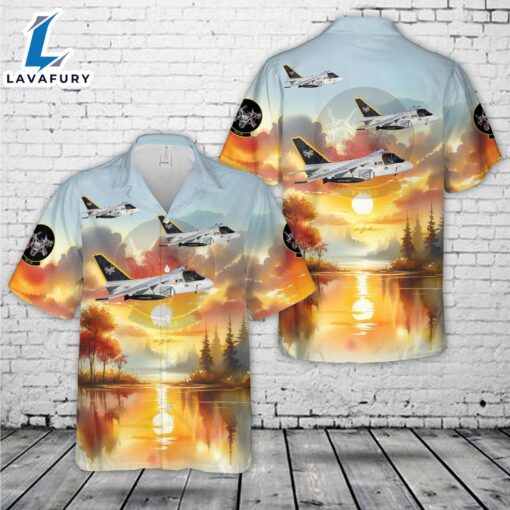 US Navy VX-30 S-3B Viking Bloodhounds Hawaiian Shirt  – Veteran Hawaiian Shirt