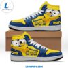 Banana Minion Portrait Blue Yellow Design Air Jordan 1 High Top